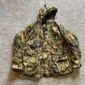Cabela's Advantage Wetlands Dry Plus VTG Camo Real Tree Jacket Men's‎ 2XL